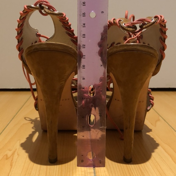 Brian Atwood suede platform heels size 6.5 - Picture 3 of 10